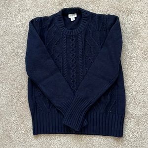 J.CREW Women Navy Wool Sweater Small